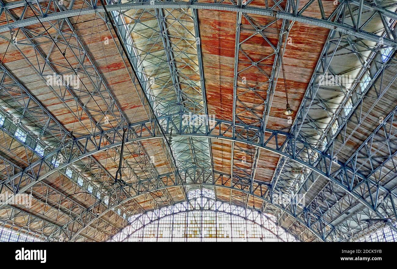 Stasiun Tanjung Priok, gare ferroviaire, bâtiment du patrimoine à Jakarta, Indonésie Banque D'Images