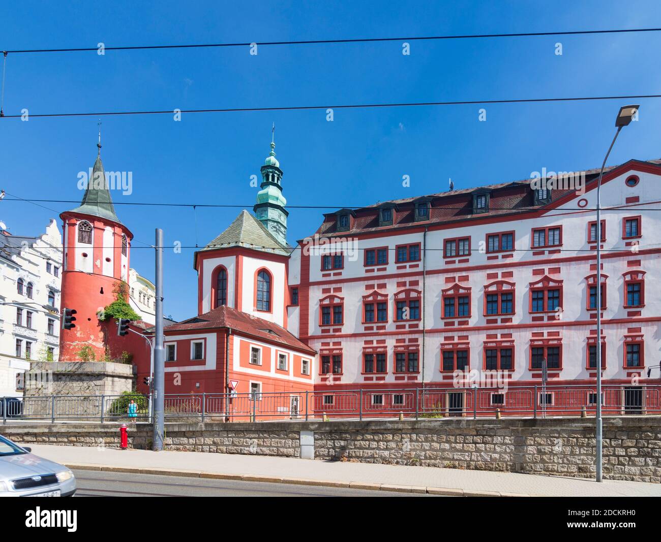 Liberec (Reichenberg): Château de Zamek Liberec à , Liberecky, région de Liberec, région de Reichenberger , Tchèque Banque D'Images