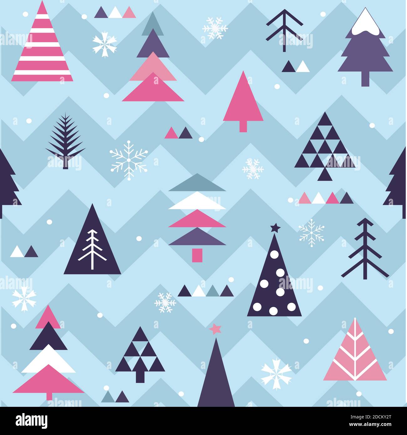 Décoration naturelle sans couture sur le thème de Noël carte d'hiver colorée Illustration de Vecteur