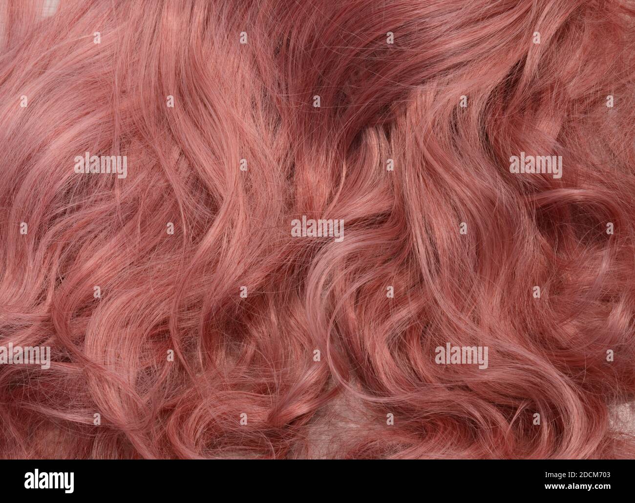 Cheveux rose rouge. Textures, arrière-plan Banque D'Images