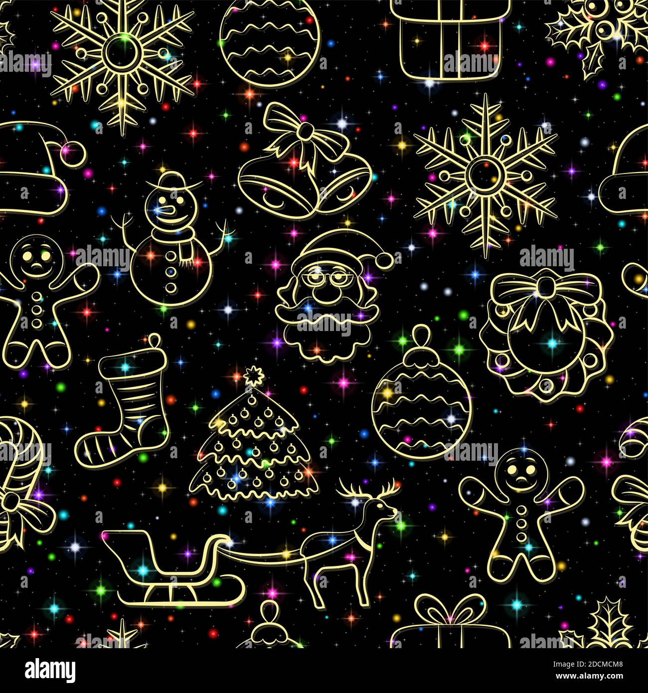 Modèle sans couture de Noël Illustration de Vecteur