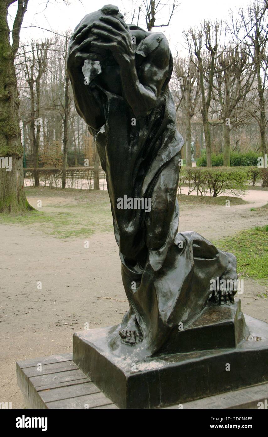 Auguste Rodin (1840-1917). Sculpteur français. Andrieu Andres, 1887. Bronze. Jardin de sculptures. Musée Rodin. Paris. France. Banque D'Images