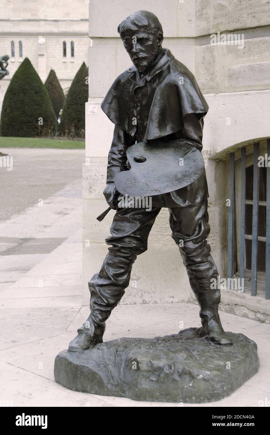 Auguste Rodin (1840-1917). Sculpteur français. Jules Bastien-Lepage, 1889. Bronze. Jardin de sculptures. Musée Rodin. Paris. France. Banque D'Images