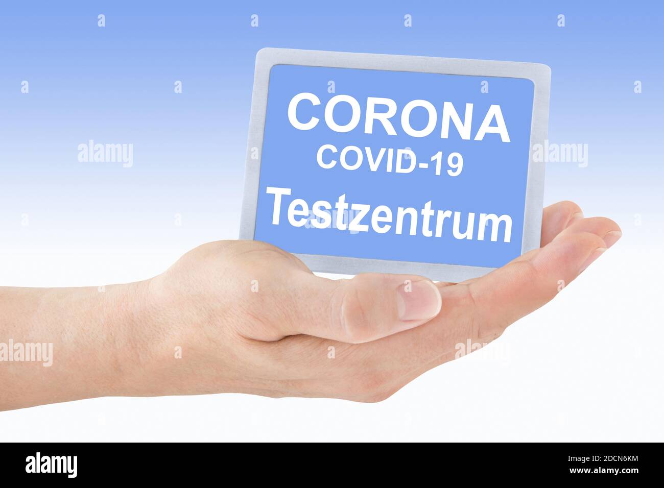 Corona Covid-19 Testzentrum Banque D'Images