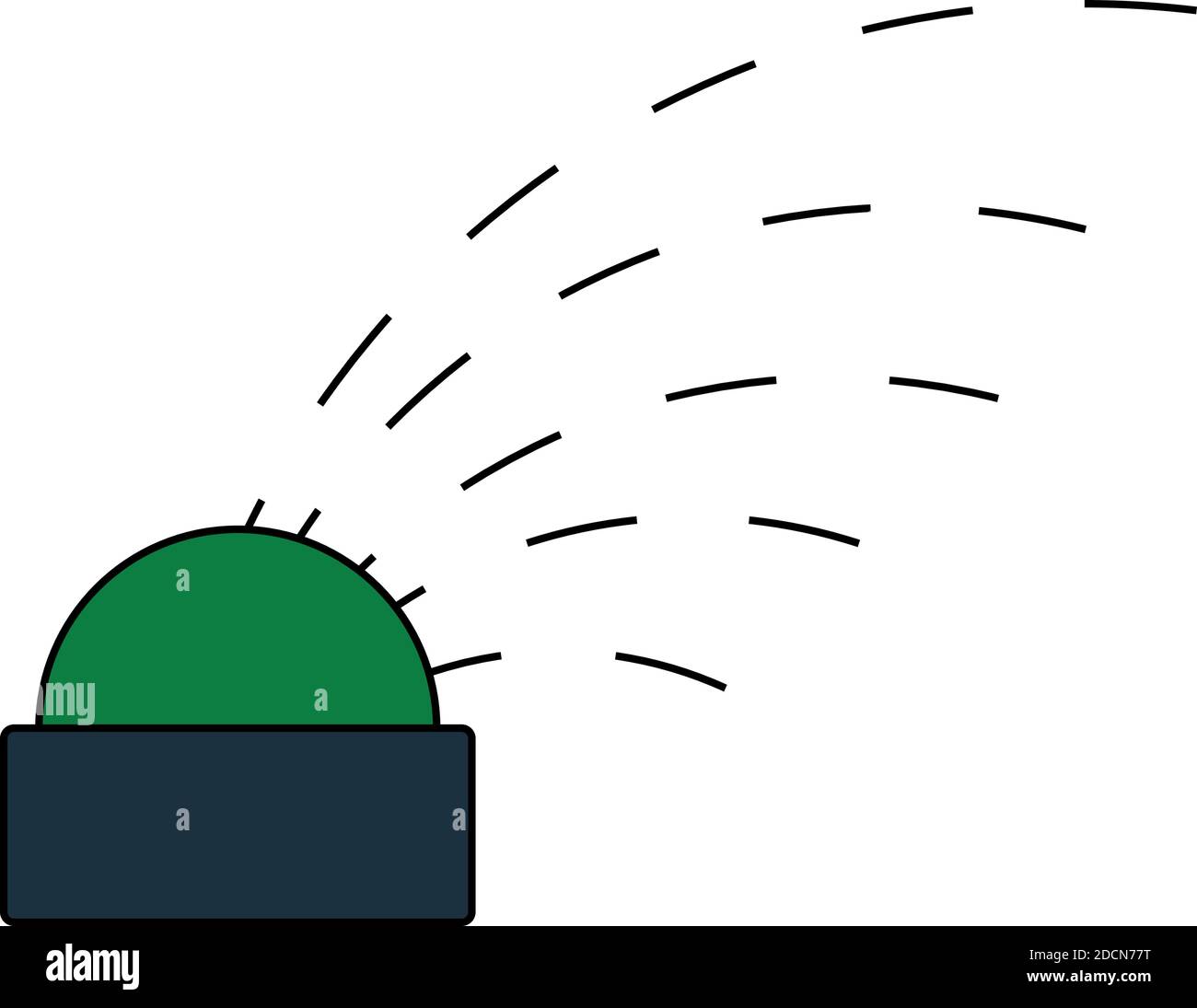 Icône d'arrosage automatique. Contour modifiable avec Color Fill Design. Illustration vectorielle. Illustration de Vecteur