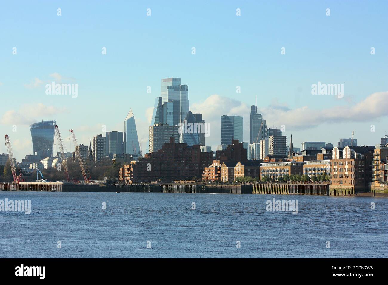 La ville de Londres vue de Canary Wharf, Londres Banque D'Images