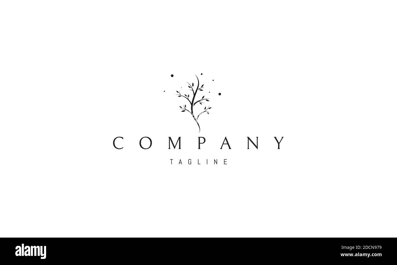 Logo vectoriel sur lequel une image abstraite de la moelle épinière sous forme d'arbre. Illustration de Vecteur