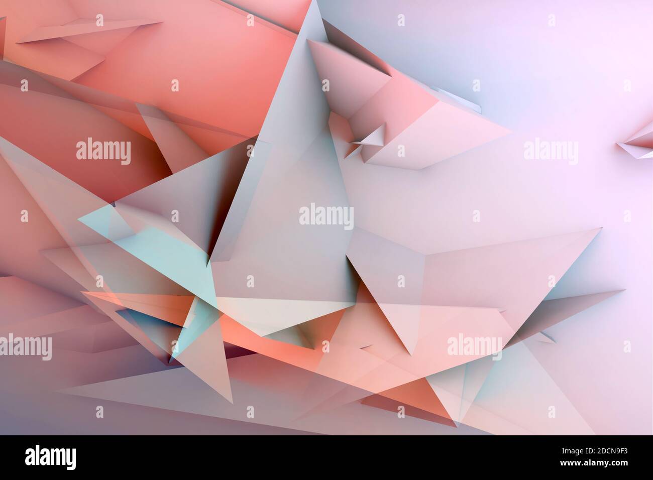Arrière-plan graphique abstrait, motif triangulaire coloré. illustration du rendu 3d Banque D'Images
