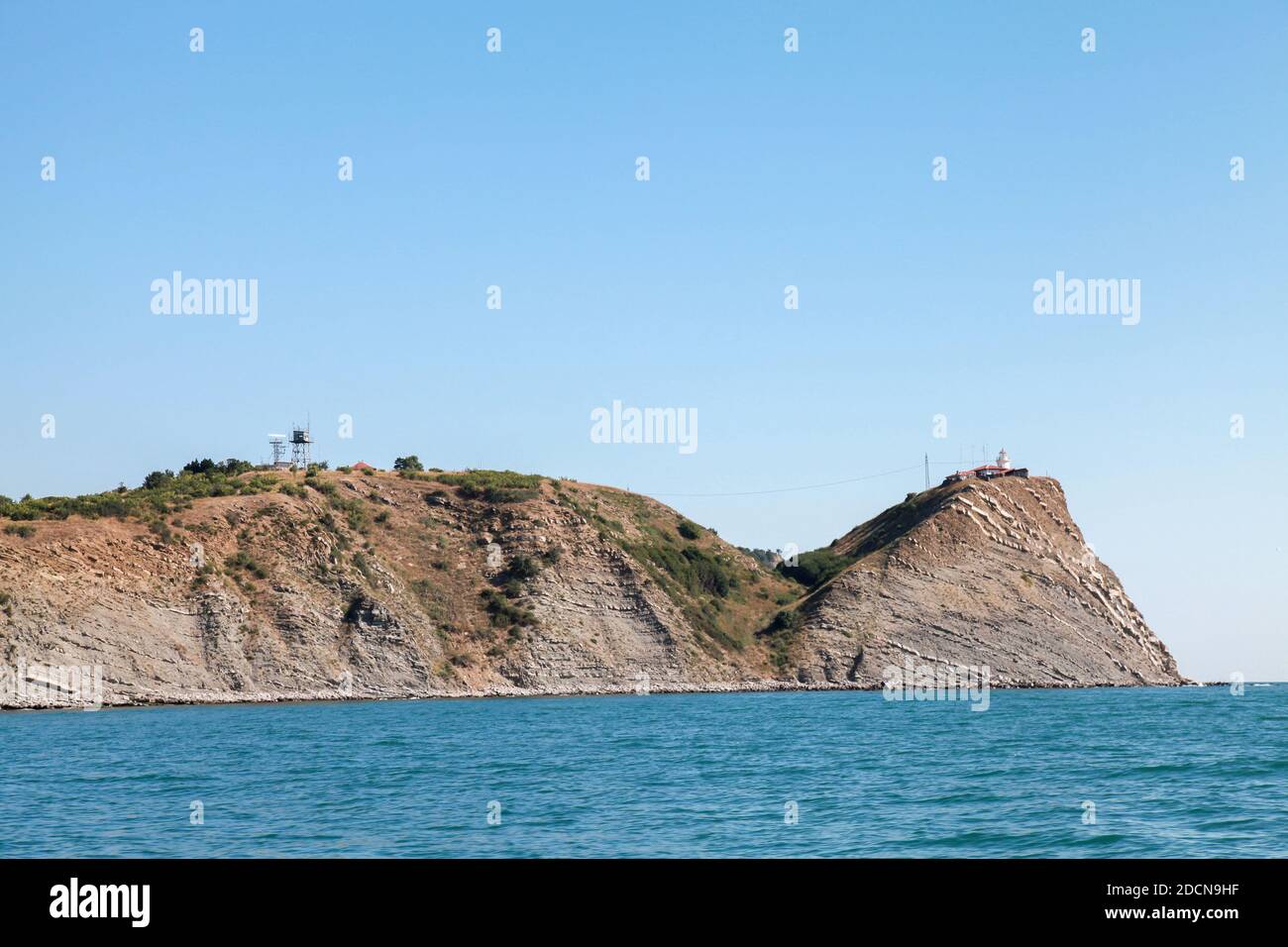 Cape Emine à la journée ensoleillée d'été. Côte de la mer Noire, Bulgarie Banque D'Images