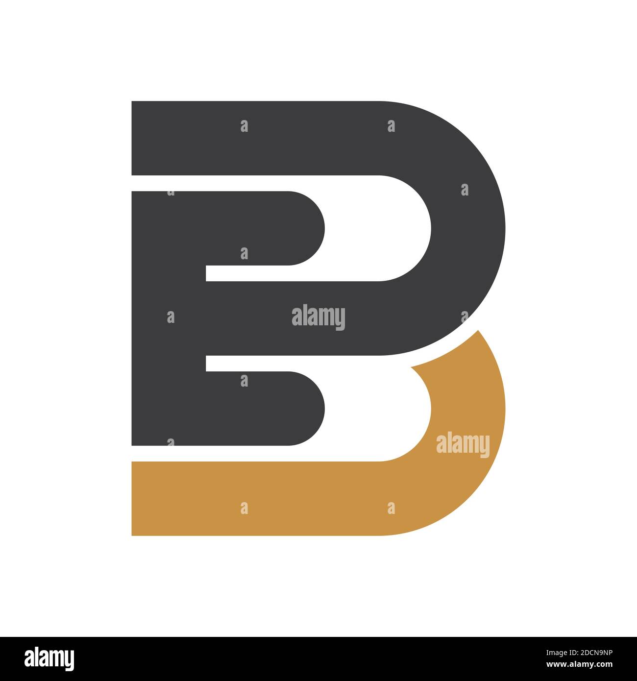 Lettre initiale logo eb ou modèle de conception de vecteur de logo BE Illustration de Vecteur