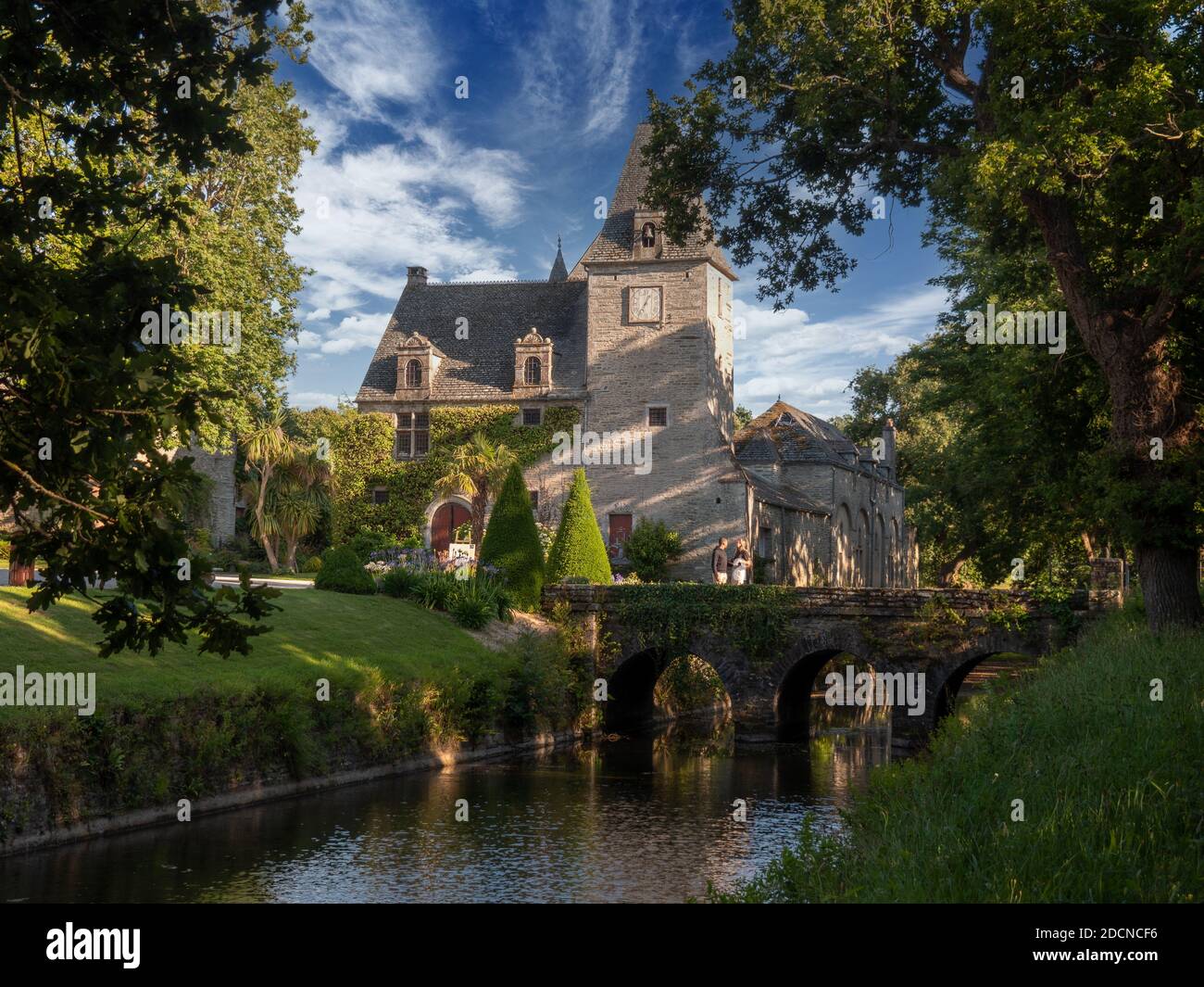 Tourlaville, France juillet 2020 Château de Ravalet au nord de la Normandie, vue sur le château et la foi, un bel endroit à visiter par les touristes, Banque D'Images