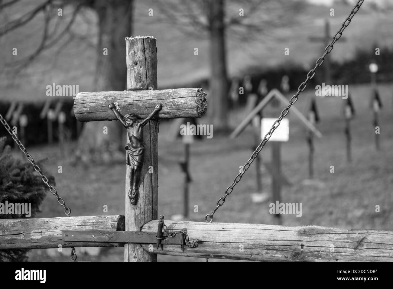 Cimetière commémoratif des victimes de la première guerre mondiale de l'Autriche Hongrie, Russie soldats. Cimetière est situé en république slovaque, ville de Bardejov Banque D'Images