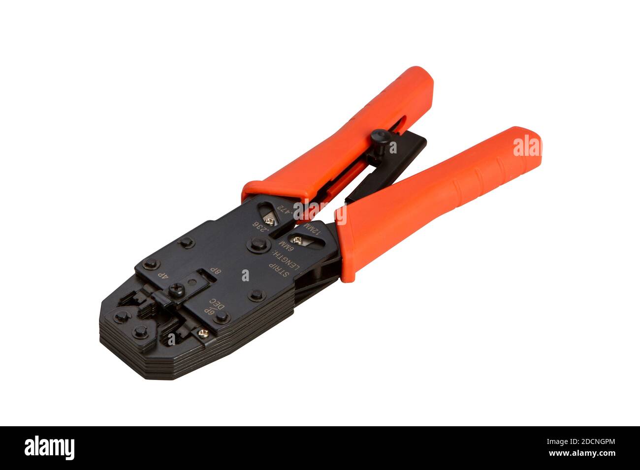 ciseaux de jardinage rouges isolés sur fond blanc. Sécateur de jardin rouge. Sécateurs de jardin . Sécateur Banque D'Images