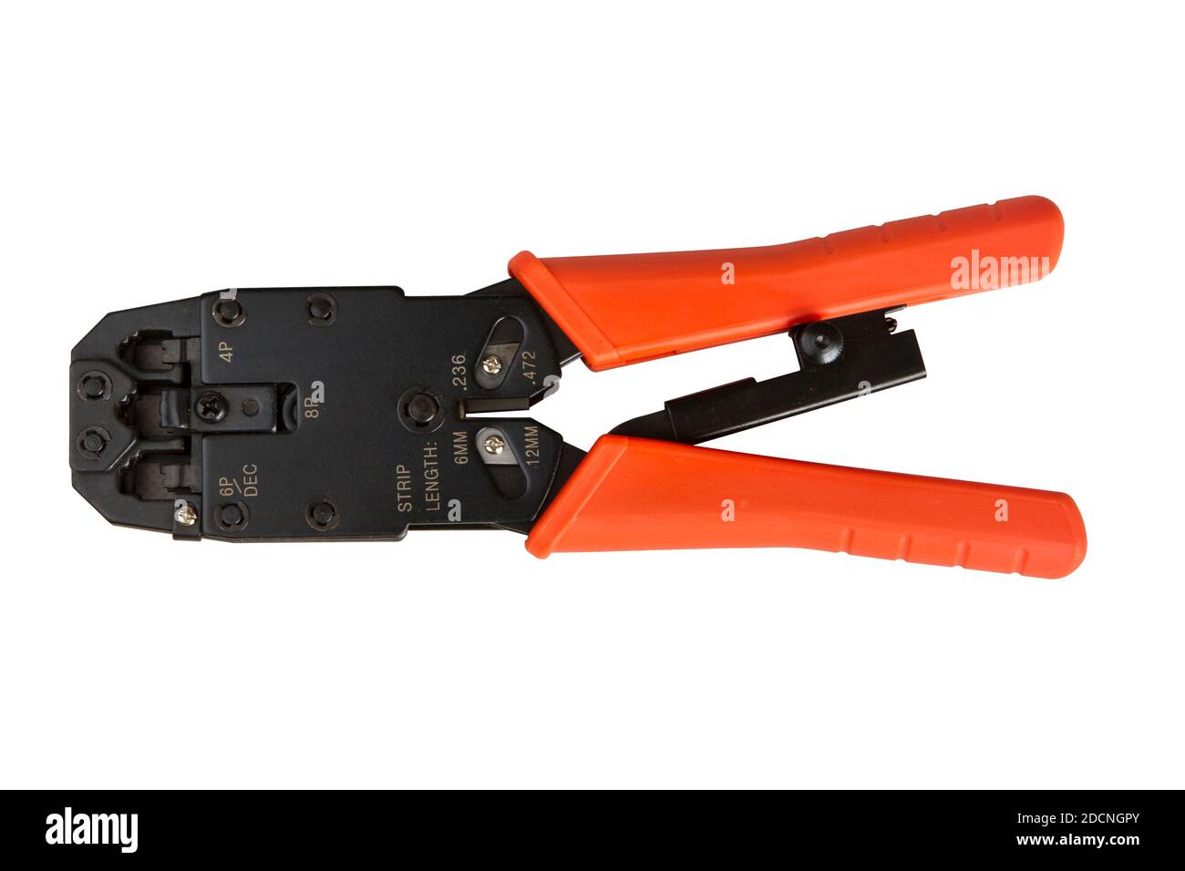 ciseaux de jardinage rouges isolés sur fond blanc. Sécateur de jardin rouge. Sécateurs de jardin . Sécateur Banque D'Images