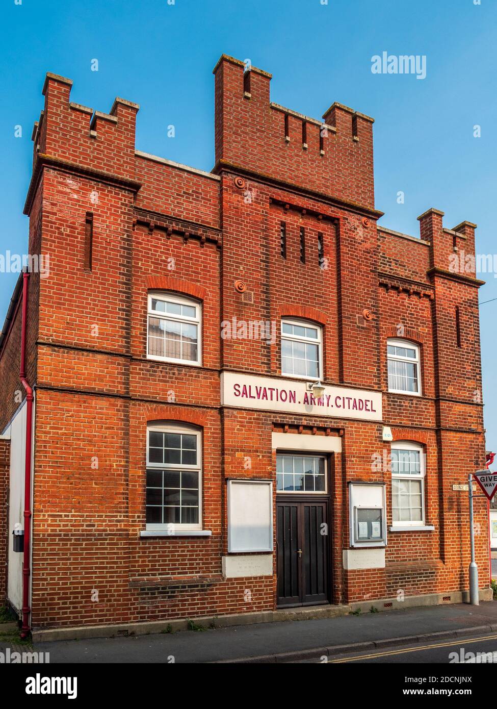 Citadelle de l'Armée du salut sur la rue George, Harwich - ouvert en 1880 par William Booth. Banque D'Images