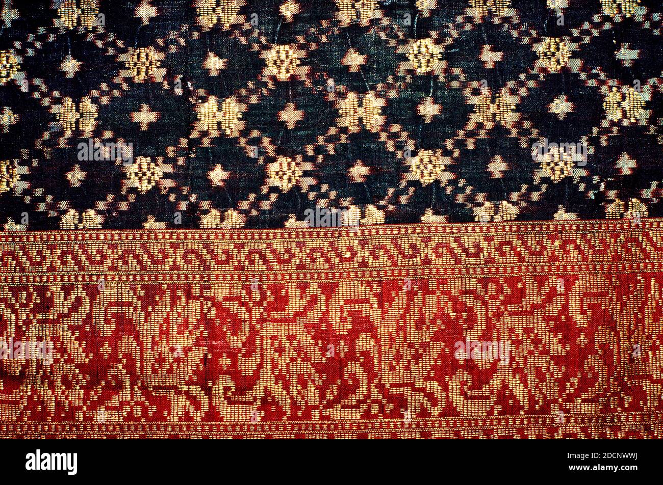 Légende Kuala Lumpur Malaysia Songket Fabric (Silk) Musée national Banque D'Images