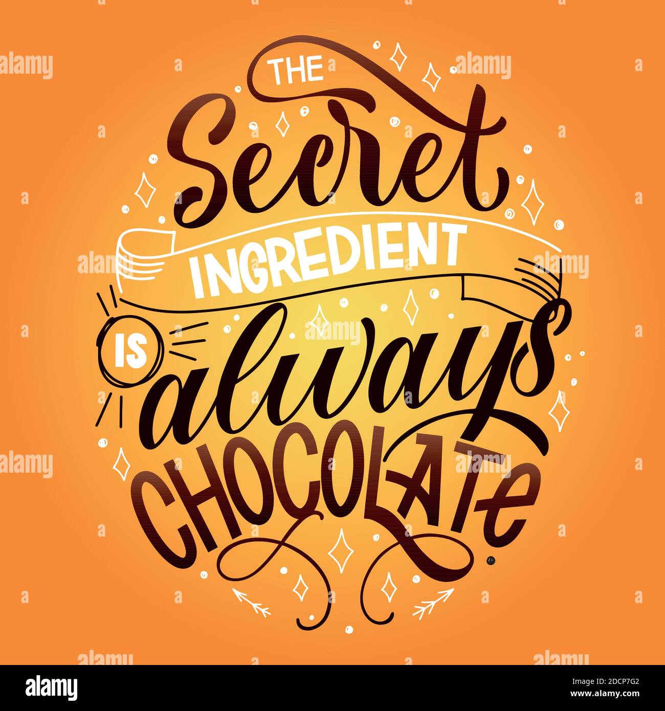 Citation De Lettrage A La Main Au Chocolat Composition De Mots Colores De Noel Elements Vectoriels Pour T Shirt Sac Affiche Carte Autocollant Et Menu Image Vectorielle Stock Alamy
