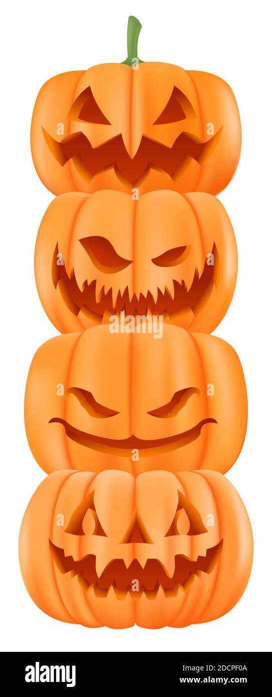 Carte D Invitation De Fete D Halloween Pour Les Vacances Citrouille Avec Personnage De Dessin Anime De Chat Noir Image Vectorielle Stock Alamy