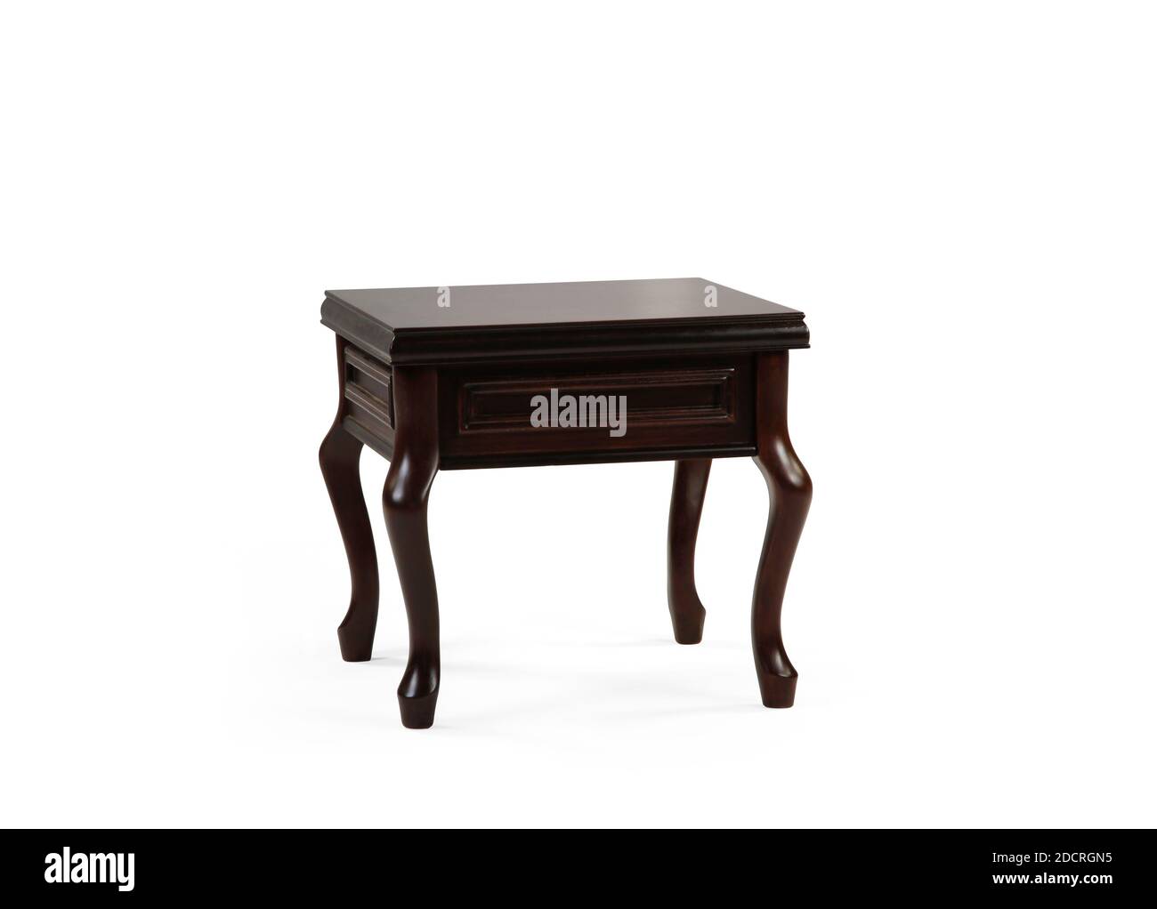table basse classique isolée sur fond blanc Banque D'Images