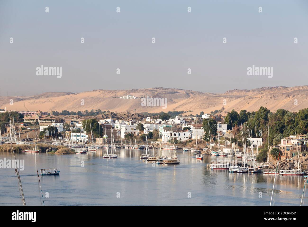 SIOU, village nubien sur l'île Éléphantine, Assouan, Égypte Banque D'Images