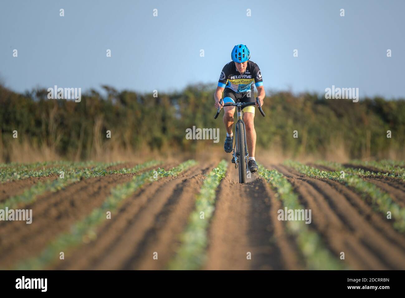 Reilly Cycleworks Gravel Bike gradient Cycling dans Cornwall Banque D'Images