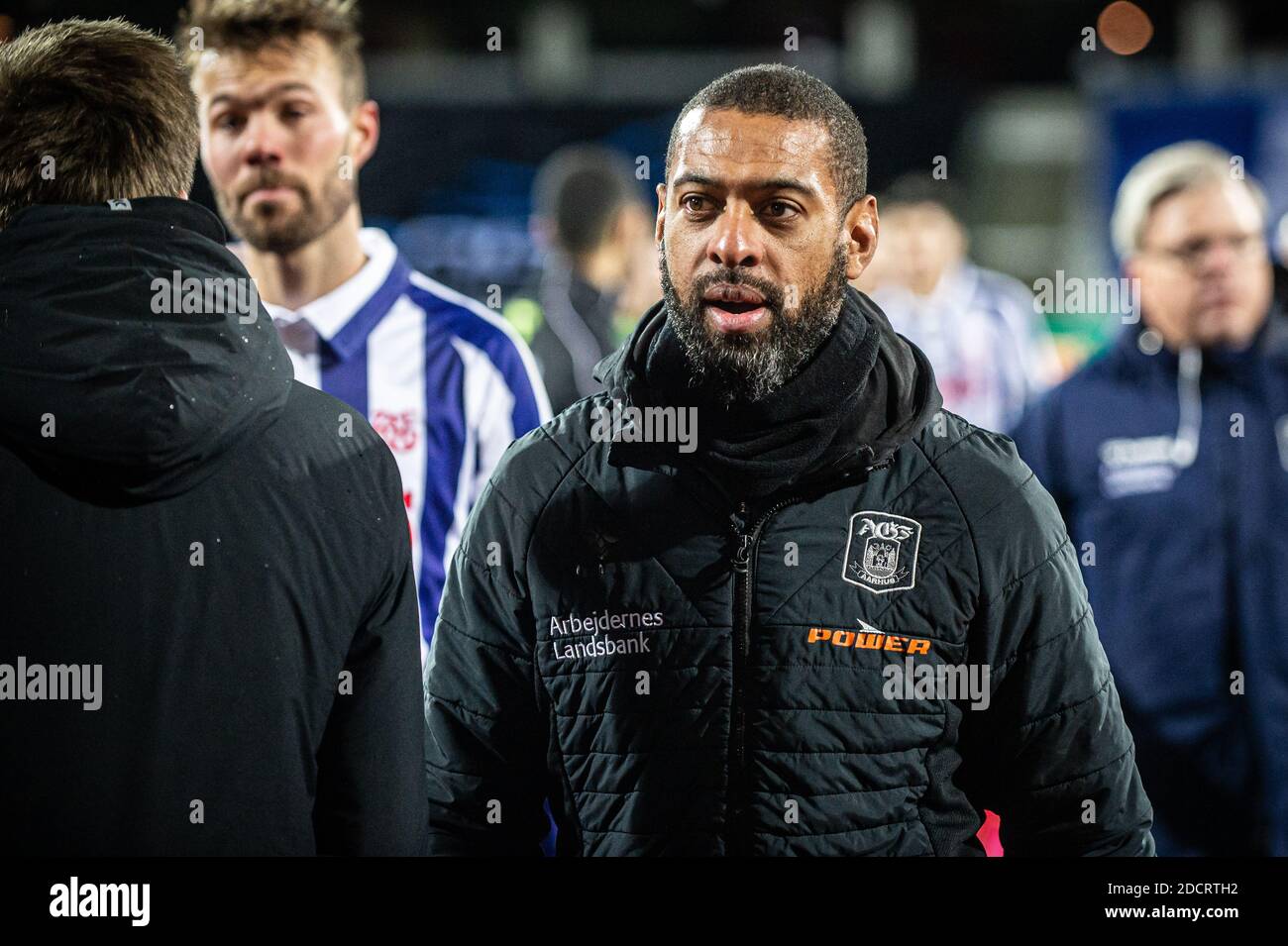 Aarhus, Danemark. 22 novembre 2020. L'entraîneur-chef David Nielsen d'AGF a été vu lors du match 3F Superliga entre le FGF d'Aarhus et le FC Midtjylland au parc Ceres d'Aarhus. (Crédit photo : Gonzales photo/Alamy Live News Banque D'Images