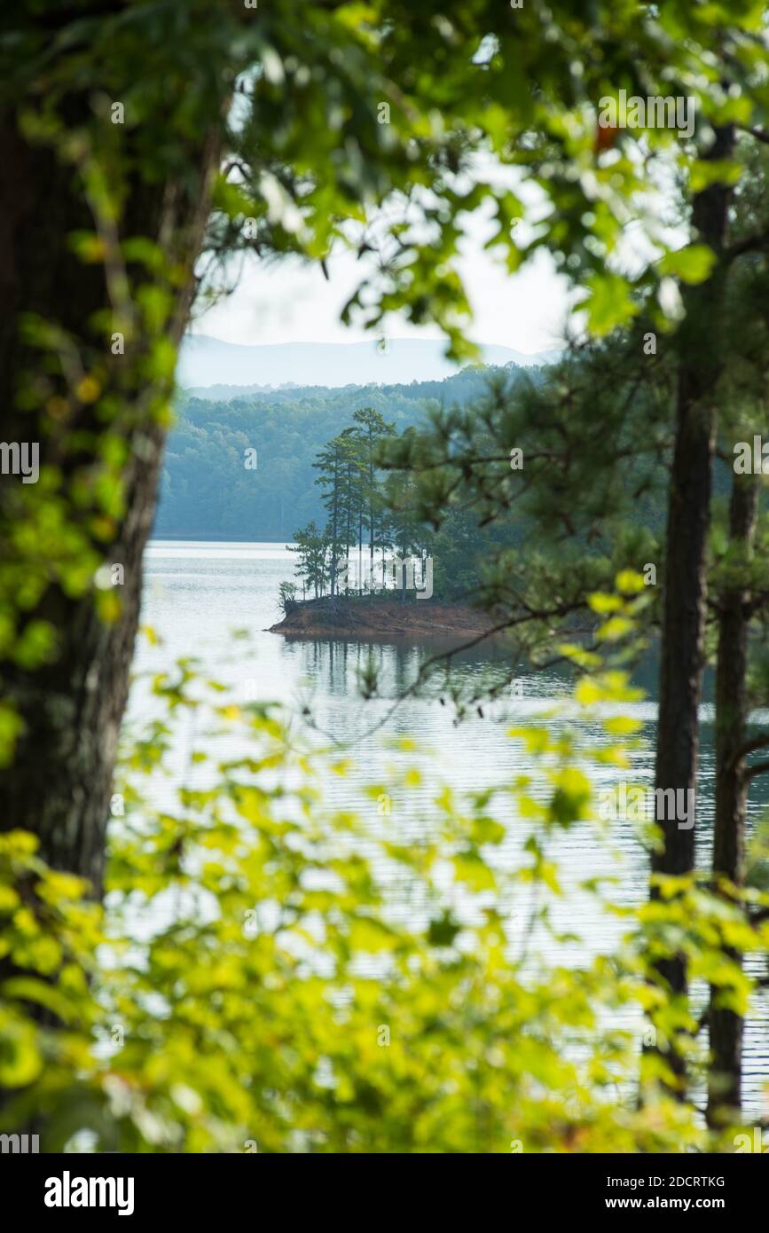 Carter Lake en Géorgie, États-Unis Banque D'Images