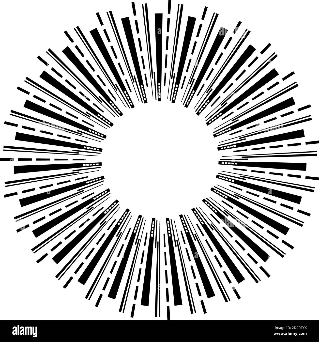 HUD géométrique, interface graphique sc-fi, éléments circulaires UI. Vecteur de cercle géométrique – Illustration vectorielle de stock, graphique clip art Illustration de Vecteur