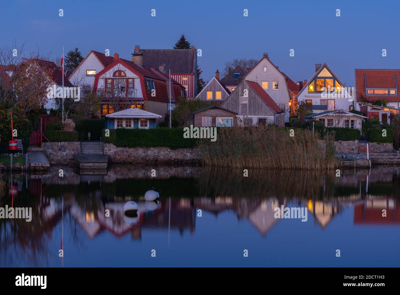 Le Holm, quartier traditionnel des pêcheurs, ville du Schleswig, région de Schlei, Mer Baltique, Schleswig-Holstein, Allemagne du Nord, Europe centrale Banque D'Images