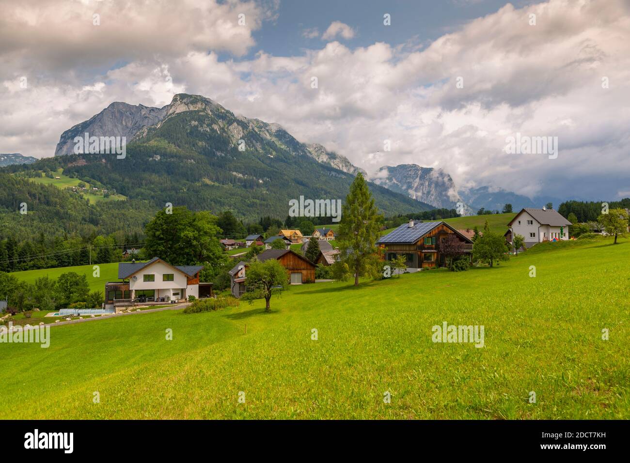 Vue sur Bad Aussee, Styrie, Salzkammergut Lakes, Alpes autrichiennes, Autriche, Europe Banque D'Images