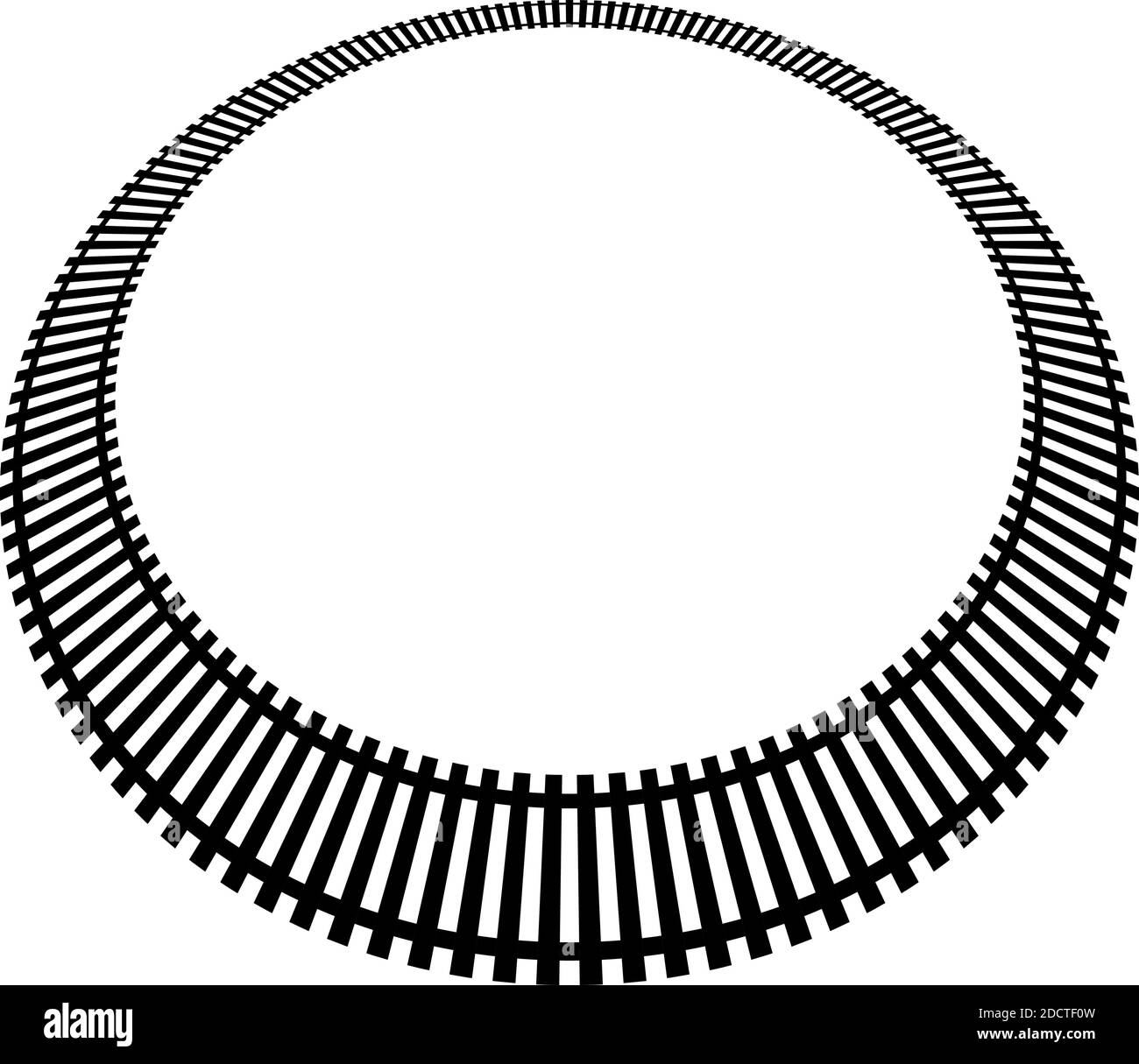 Chemin de fer, chemin de fer, contour du chemin de fer, vecteur de silhouette. Tramway, métro, chemin de métro – illustrations, graphiques clip art Illustration de Vecteur