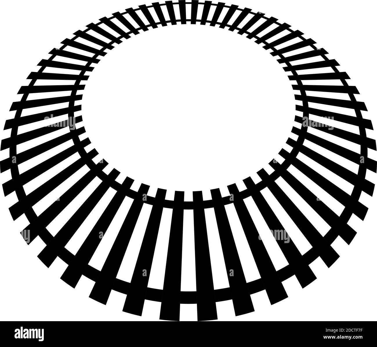 Chemin de fer, chemin de fer, contour du chemin de fer, vecteur de silhouette. Tramway, métro, chemin de métro – illustrations, graphiques clip art Illustration de Vecteur