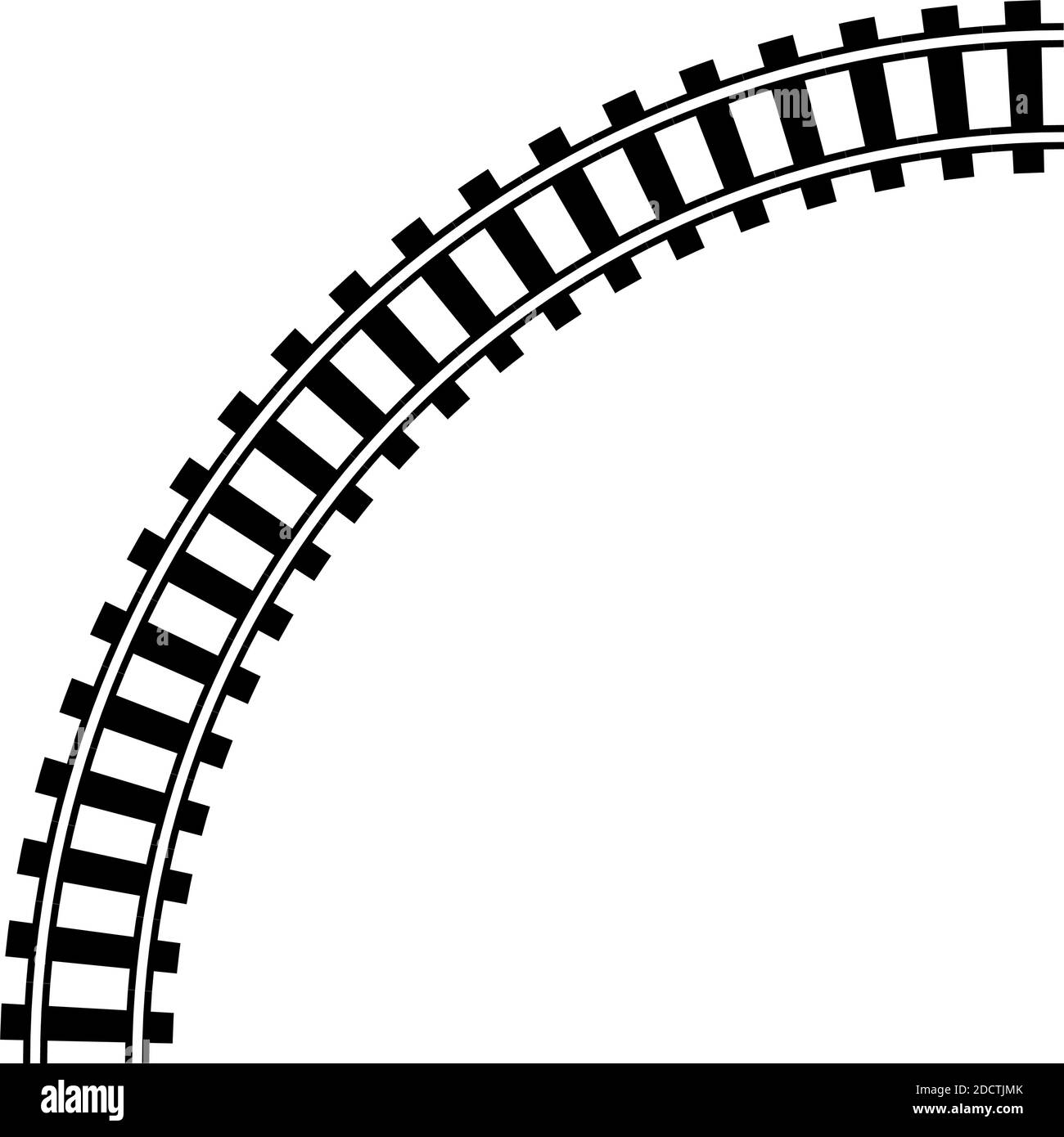 Chemin de fer, chemin de fer, contour du chemin de fer, vecteur de silhouette. Tramway, métro, chemin de métro – illustrations, graphiques clip art Illustration de Vecteur