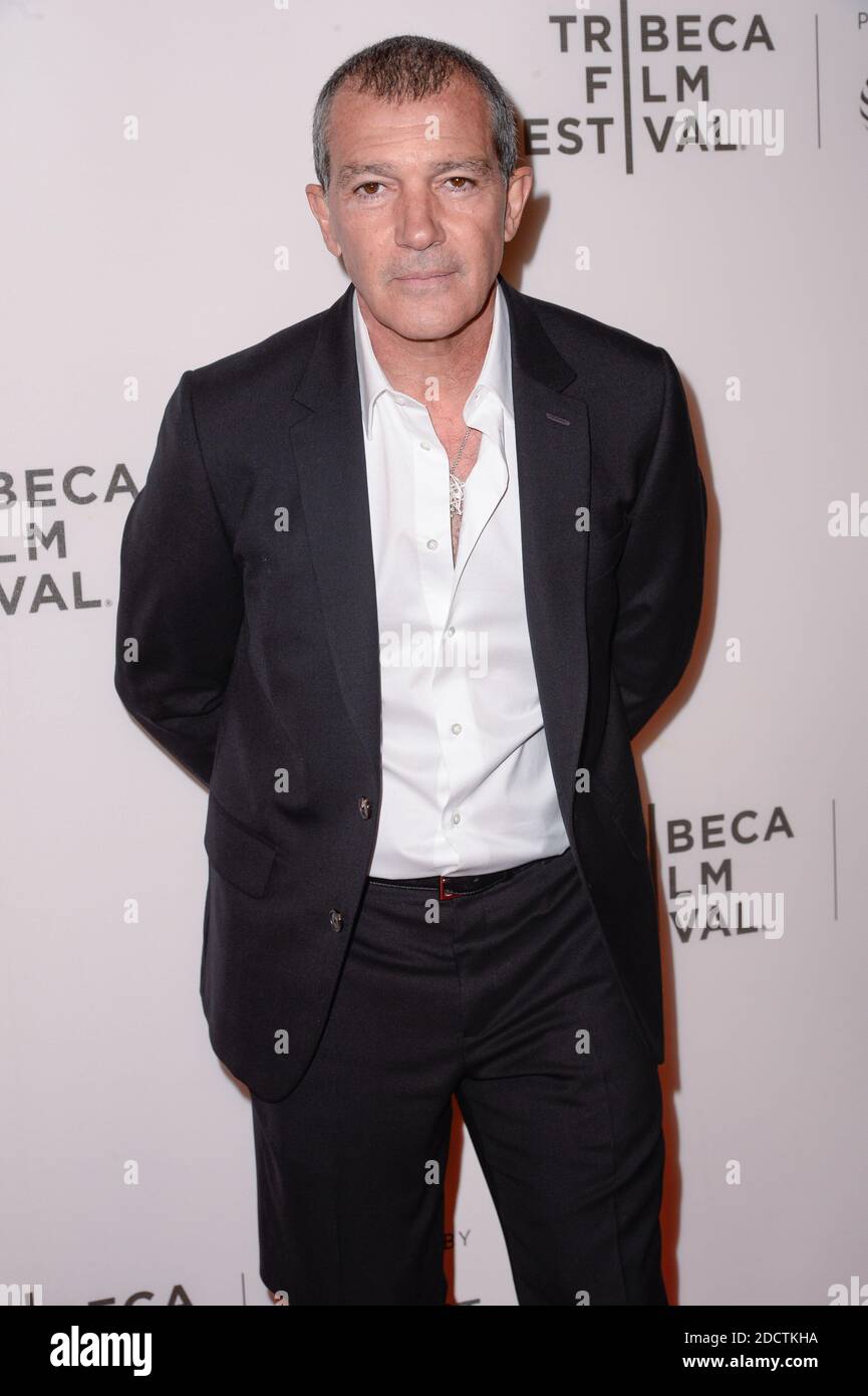 Antonio Banderas assister à la première du Genius : Picasso lors du Tribeca film Festival 2018 au BMCC Tribeca PAC à New York, NY, USA, le 20 avril 2018. Photo de Julien Reynaud/APS-Medias/ABACAPRESS.COM Banque D'Images