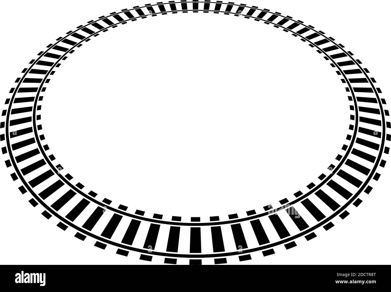 Chemin de fer, chemin de fer, contour du chemin de fer, vecteur de silhouette. Tramway, métro, chemin de métro – illustrations, graphiques clip art Illustration de Vecteur