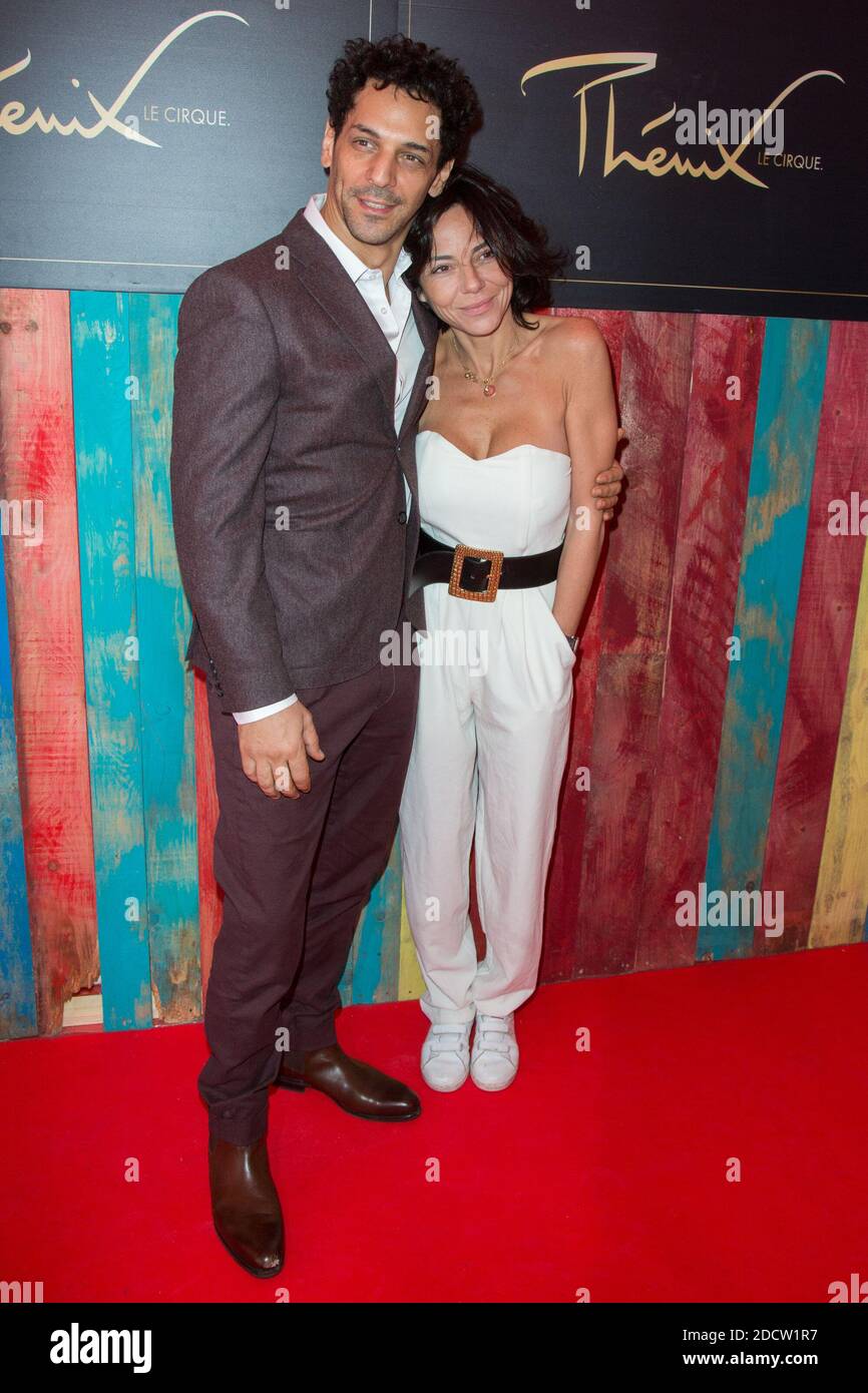 Tomer Sisley et sa femme Sandra Sisley assistante au 39e Festival mondial du Cirque de Demain, au Cirque Phenix, pelouse de Reuilly, Paris, France, le 04 fevrier 2018. Photo de Nasser Berzane/ABACAPRESS.COM Banque D'Images