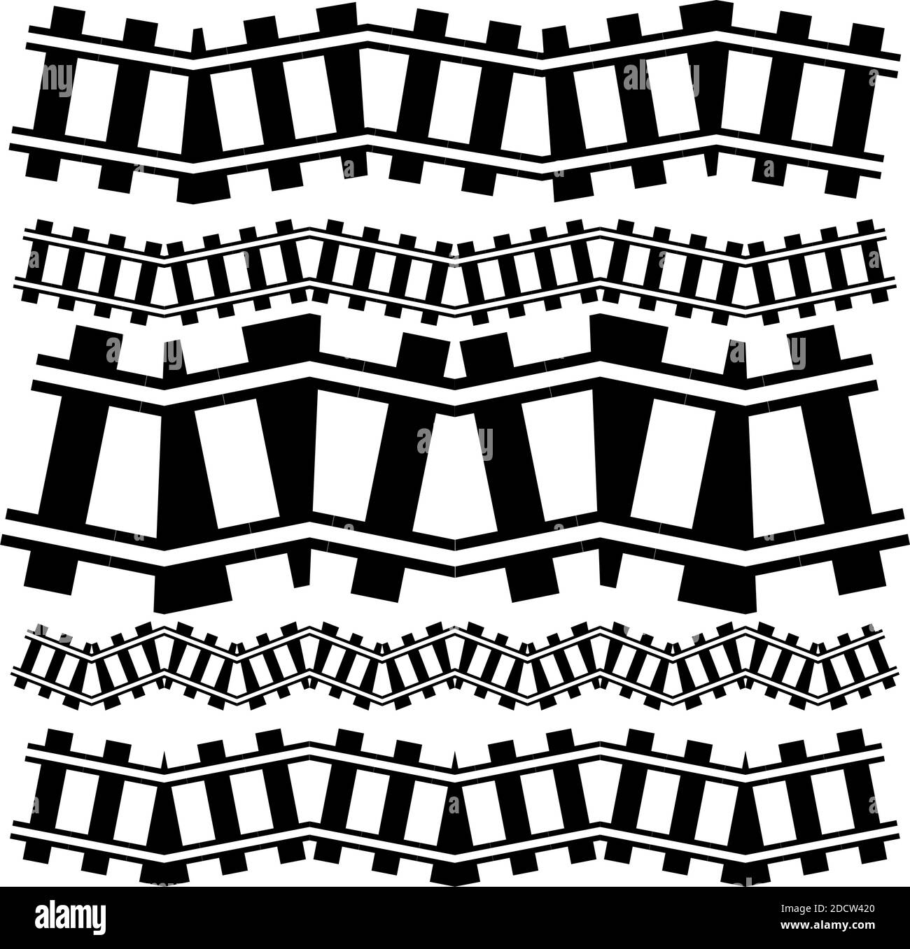 Chemin de fer, chemin de fer, contour du chemin de fer, vecteur de silhouette. Tramway, métro, chemin de métro – illustrations, graphiques clip art Illustration de Vecteur