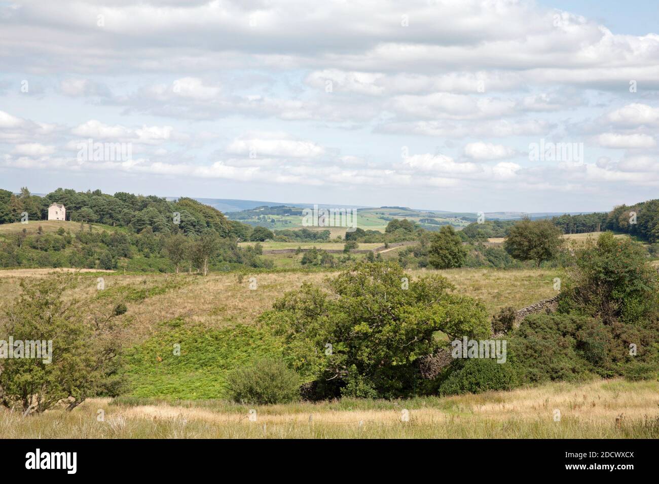 La cage à Lyme Park vue de Moorside Lyme Handley Poynton Cheshire Angleterre Banque D'Images