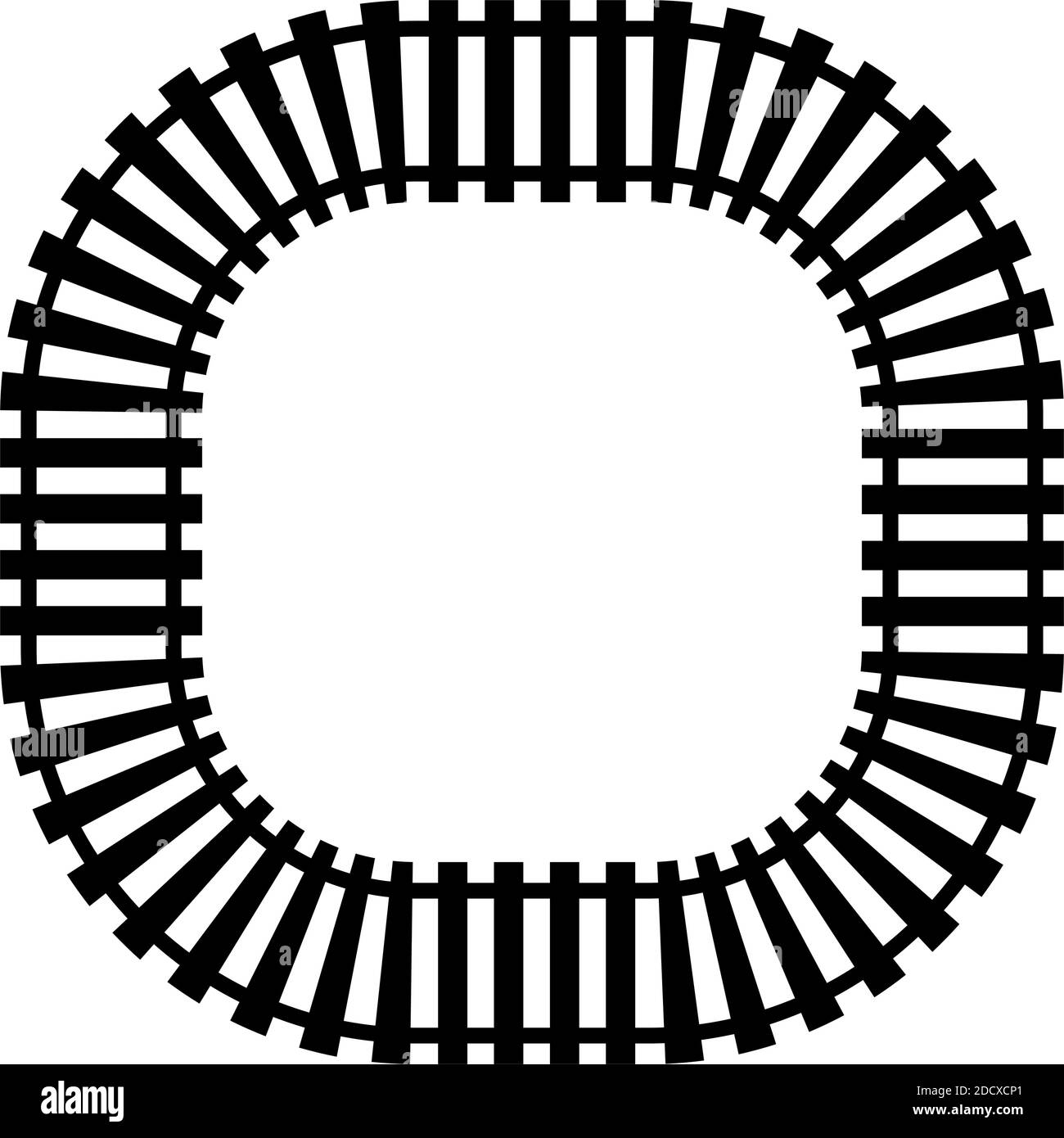 Chemin de fer, chemin de fer, contour du chemin de fer, vecteur de silhouette. Tramway, métro, chemin de métro – illustrations, graphiques clip art Illustration de Vecteur
