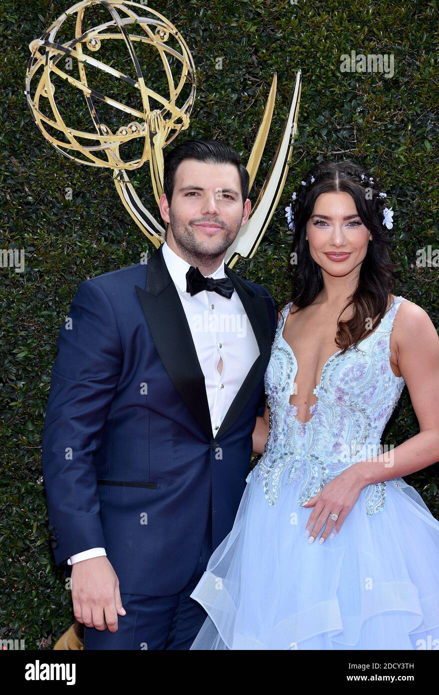 Jacqueline MacInnes Wood et Elan Ruspoli assistent à la 45e cérémonie annuelle des Emmy Awards de jour à l'Auditorium civique de Pasadena le 29 avril 2018 à Pasadena, CA, États-Unis. Photo de Lionel Hahn/ABACAPRESS.COM Banque D'Images