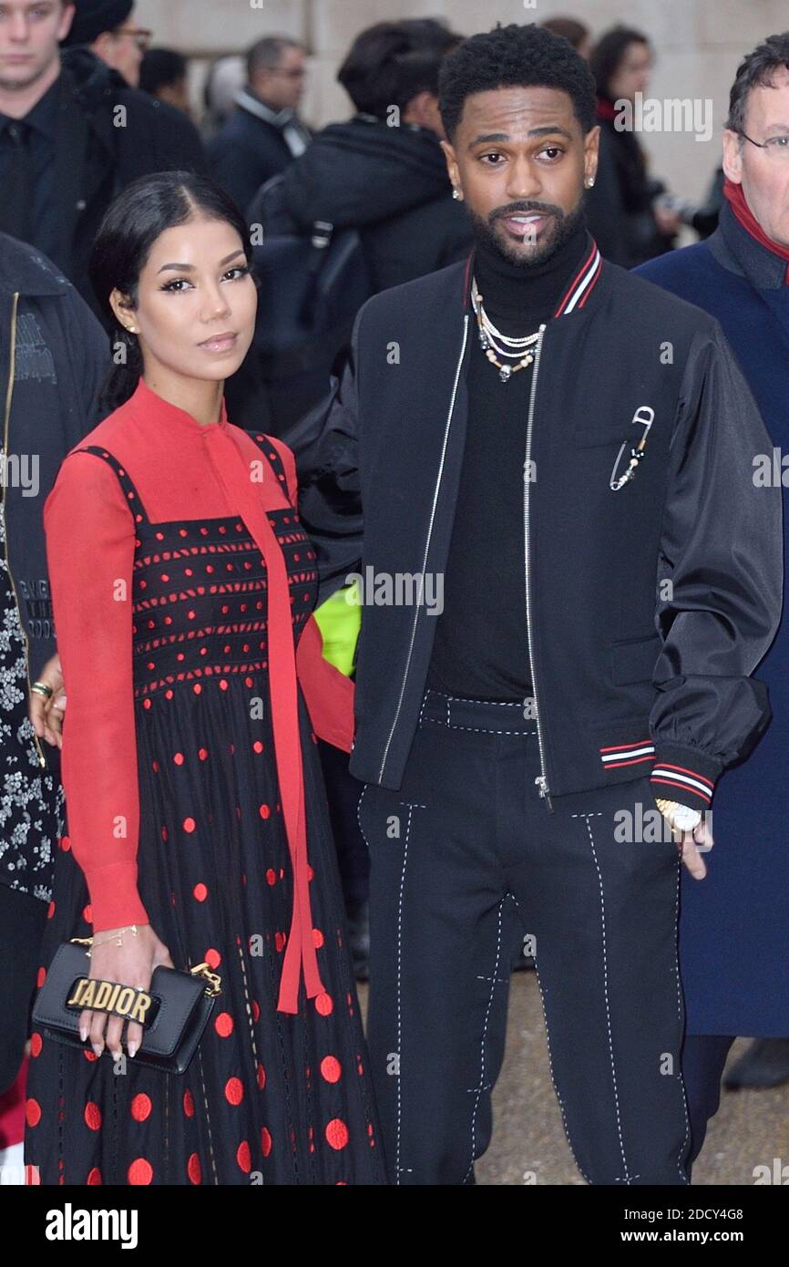 Jhene Aiko et Big Seanassiste au salon Dior Homme dans le cadre de la semaine de la mode Homme de Paris automne/hiver 2018-2019 le 20 janvier 2018 à Paris, France. Photo d'Aurore Marechal/ABACAPRESS.COM Banque D'Images