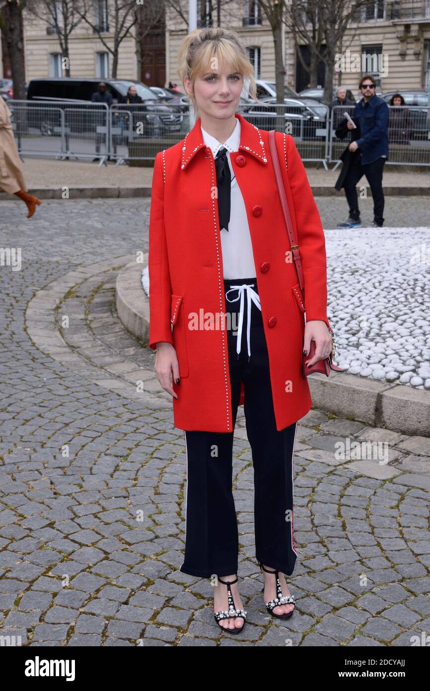 Melanie Laurent participe au salon Miu Miu dans le cadre de la semaine de  la mode de Paris vêtements pour femmes automne/hiver 2018/2019 à Paris,  France, le 06 mars 2018. Photo d'Aurore