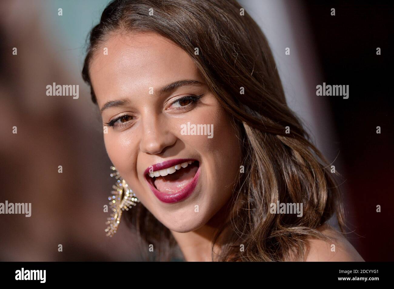 Alicia Vikander assiste à la première de Warner Bros. Pictures 'Tomb Raider' au TCL Chinese Theater IMAX le 12 mars 2018 à Los Angeles, Californie. Photo de Lionel Hahn/AbacaPress.com Banque D'Images