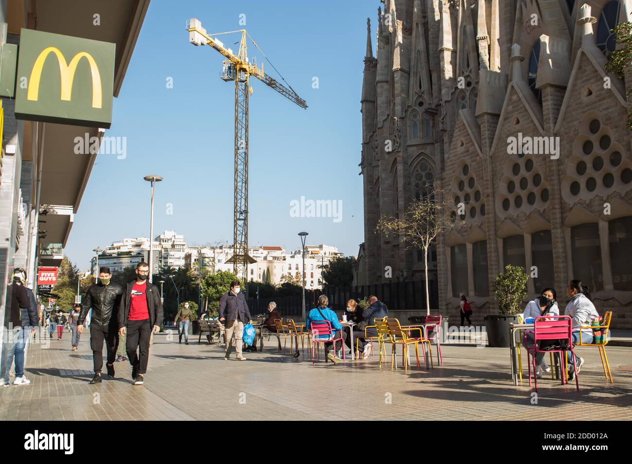 23 novembre 2020 : la Catalogne rouvre le lundi 23 novembre, les bars et restaurants sont fermés après plus d'un mois en raison des mesures de restriction du coronavirus. Credit: Thiago Prudencio/DAX/ZUMA Wire/Alay Live News Banque D'Images