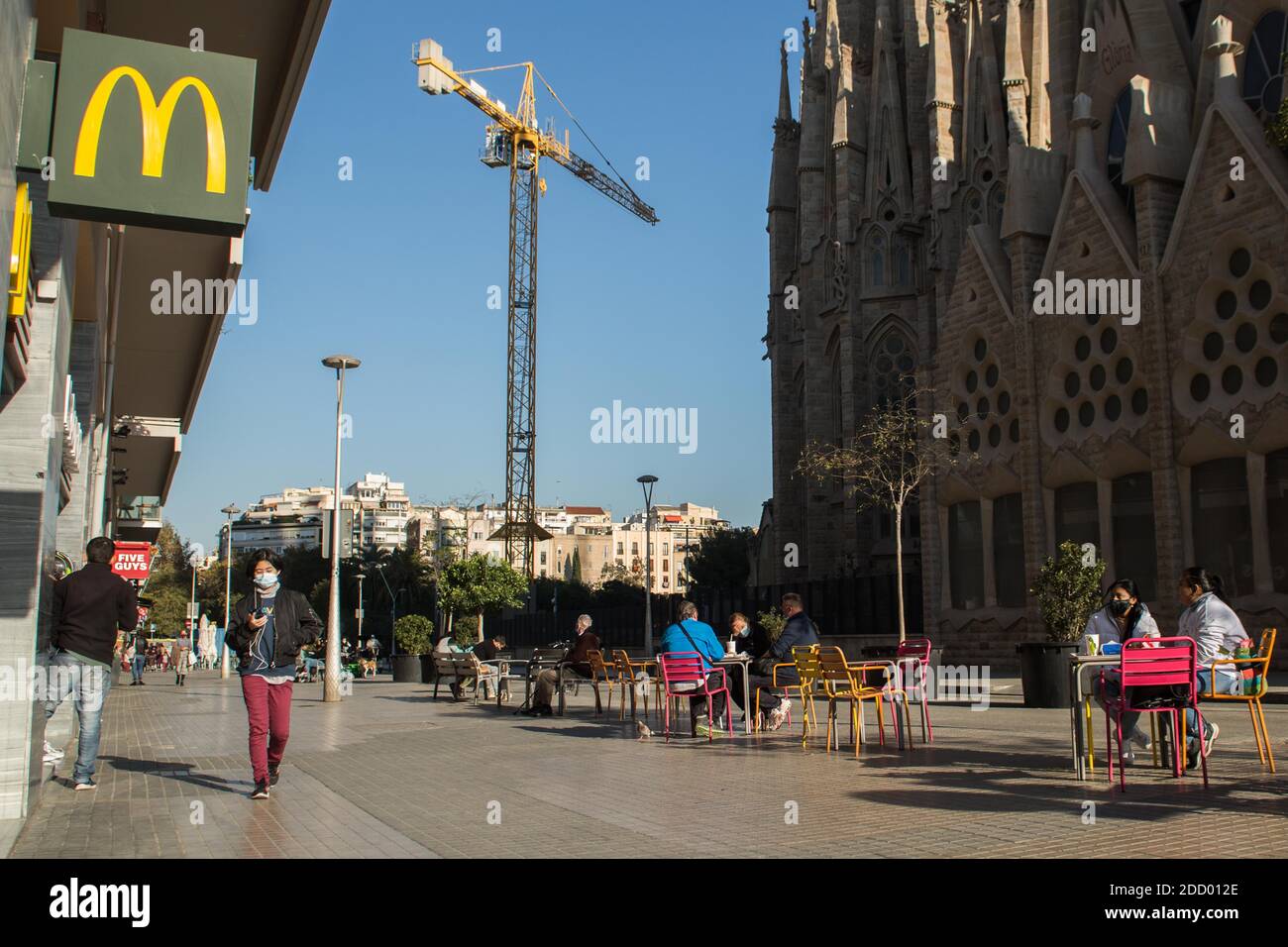 23 novembre 2020 : la Catalogne rouvre le lundi 23 novembre, les bars et restaurants sont fermés après plus d'un mois en raison des mesures de restriction du coronavirus. Credit: Thiago Prudencio/DAX/ZUMA Wire/Alay Live News Banque D'Images