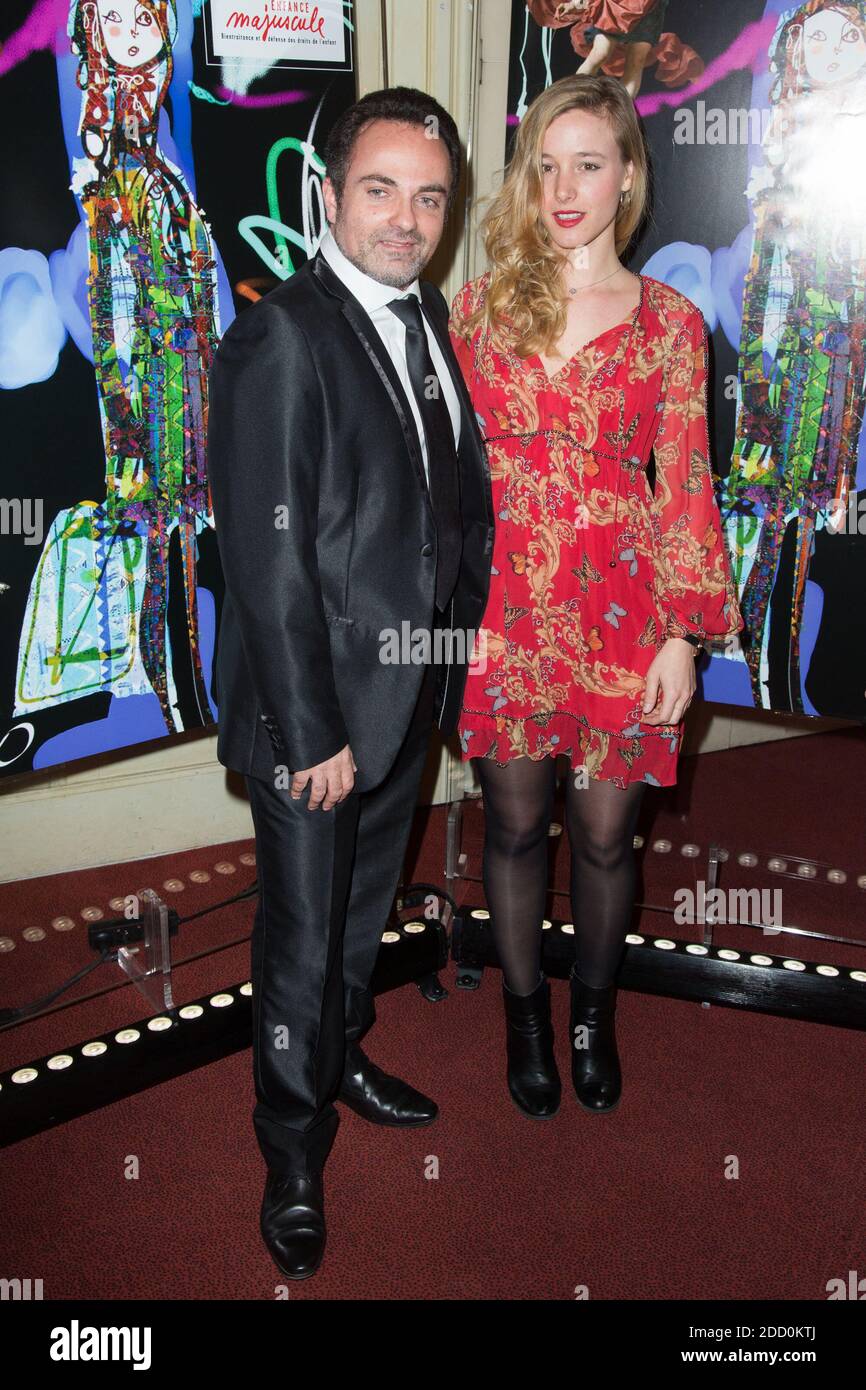 Laurent Amar et Justine Thibaudat lors du Gala d'enfance Majuscule a la salle Gaveau a Paris, France, le 26 mars 2018. Photo de Nasser Berzane/ABACAPRESS.COM Banque D'Images