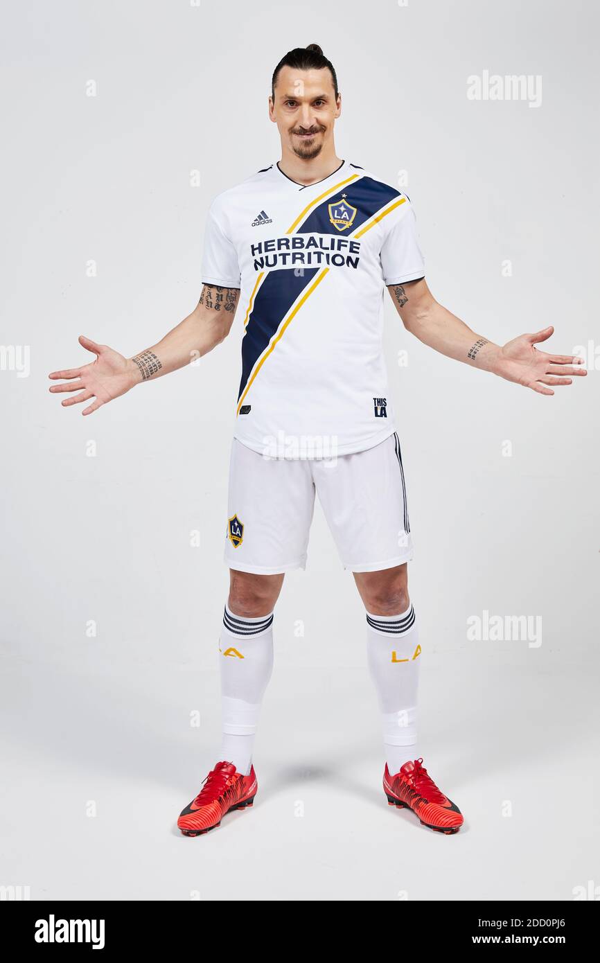 Photos de la Galaxie - photos officielles de Zlatan Ibrahimovic rejoignant l'équipe de football DE LA Galaxy en 2018 après avoir joué avec Manchester United. Photo de Jon Shard/LA Galaxy/ABACAPRESS.COM Banque D'Images