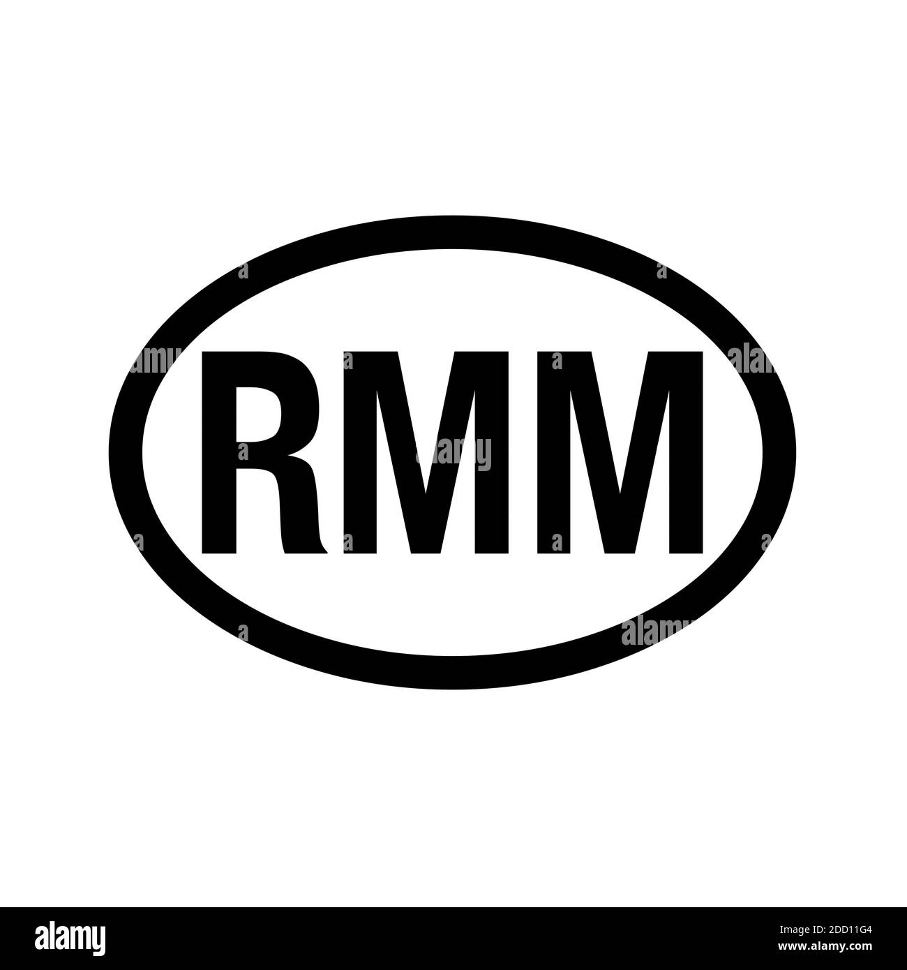 Code pays immatriculation du véhicule Mali Banque D'Images