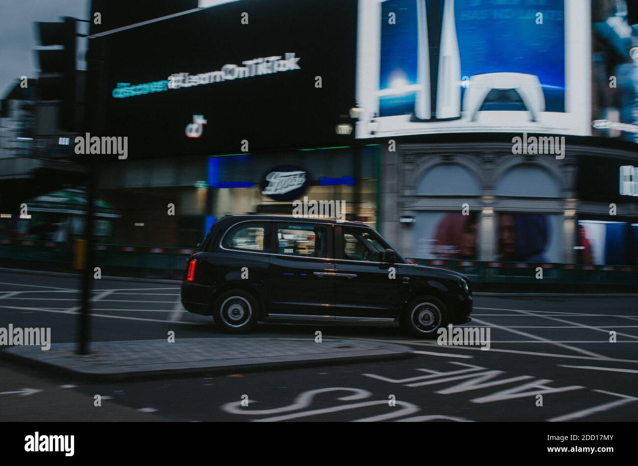 Taxis noirs de Londres Banque D'Images