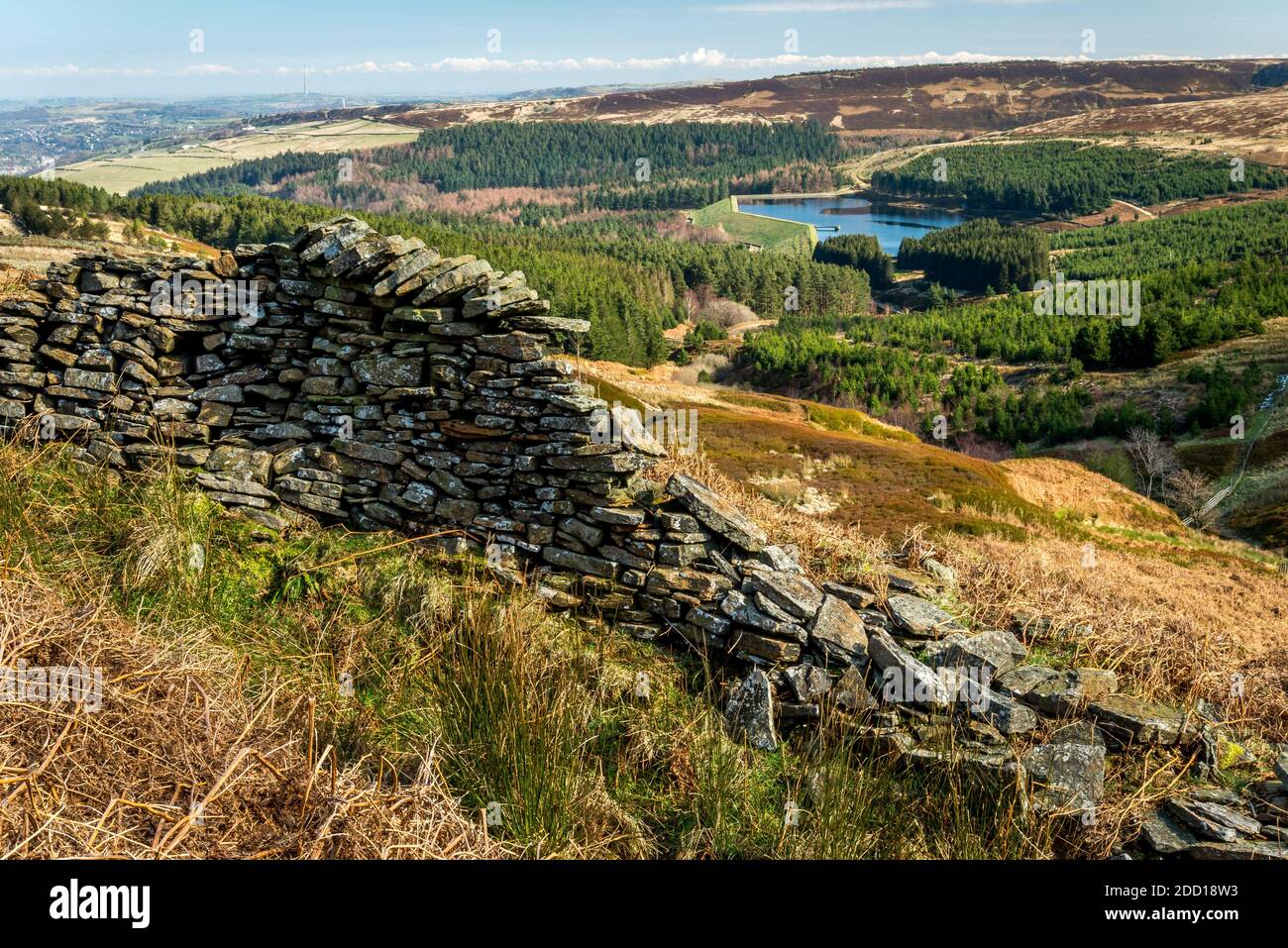 Réservoir de Yateholme, Holmfirth, West Yorkshire, Angleterre, Royaume-Uni Banque D'Images